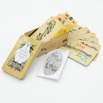 Taro žaidimas Kortų žaidimas Waite Iron Box Taro kostiumas kortų stalo žaidimas Bronzinis Oracle kortų vakarėlis kelių žaidėjų atsitiktinis žaidimas 10*6*4cm