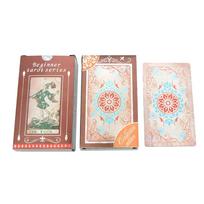 Auksinė folija Tarot stalo žaidimas PVC, atsparus dilimui, naujas kortų žaidimas, vakarėlių kelių žaidėjų žaidimas 12*7cm