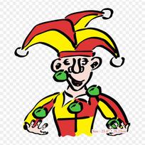 Joker Jester Iron on Heat Transfer Printing Vinyl Patches Sticker for Clothes DIY Appliques Washable Patches