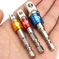 3Pcs Square Nut Driver Drill Impact Socket Extension Bit Adapter Socket Wrench Adapter balta