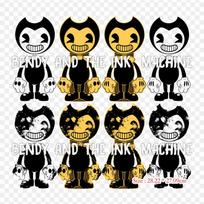 Bendy And The Ink Machine Devil Demon Iron on Heat Transfer Printing Vinyl Patches Sticker for Clothes DIY Appliques Washable Patches yellow