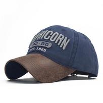 Vintage Ponytail Baseball Cap Women Adjustable Snapback Hat Mesh Distressed Baseball Hats Summer Cap Woman Sunhat 54-60cm tamsiai mėlyna spalva