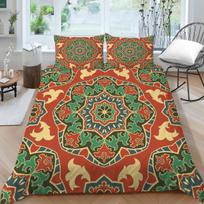 Classic Luxury Bedding Set Bohemian Mantra Pattern Quilt Cover Sheet/double Bed Full-size Bedspread Set Comfortable Home Decoration Baby 100x135cm