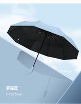 Full Automatic Umbrella Pure 2023 UV Protection High-quality Waterproof Umbrella Anti-penetration Pocket Umbrella New Model gray