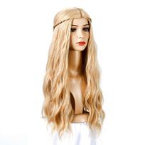 Anime 57cm Perukas Moterims Sintetiniai Perukai Ilgi Banguoti Mergaitės Princesės Mišrus Šviesus su Kasa Išleistuvių Cosplay Helovino Kostiumo Perukas 57cm oranžinė