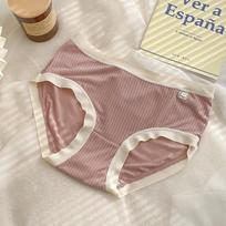 Women's Underwear Sexy Cotton Antibacterial Seamless Mid Waist Shorts Briefs one size buteliukas žalios spalvos