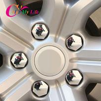 Color My Life Car Wheel Rim Cover Auto Tyre Screw Cap Caps Case For Renault Koleos for Samsung QM6 2016 2017 2018