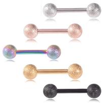 Barbell Earrings New Human Puncture Jewelry white