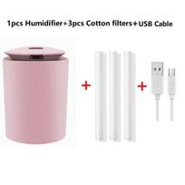 260 ml Mini Oro Drėkintuvas Nešiojamas Ultragarsinis Aromaterapinis Eterinių Aliejų Difuzorius USB Rūko Generatorius Aromaterapiniai Drėkintuvai Namams Automobiliui Pink gray