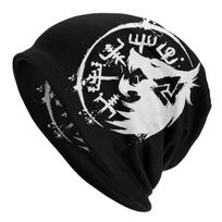 Fenrir vilkas Vegvisir Valknut Unisex kepurė Žieminė šilta lauko kepurė Dvisluoksnė plona kepurė Kvėpuojanti kepuraitė One Size white