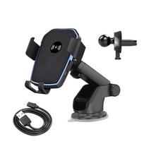 10w belaidis automobilinis įkroviklis, automatinis gravitacinis greito įkrovimo telefono laikiklio laikiklis, skirtas iPhone 14 13 12 11 Xr Xs 8 Samsung S22 S21 juoda