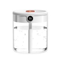2L dvigubo purkštuko oro drėkintuvas LCD drėgmės ekranas didelės talpos aromatinių eterinių aliejų difuzorius Air Humidifier balta