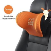 Kokybiškas automobilio galvos atramos kaklo atrama sėdynės kvėpuojanti apsauga juosmens pagalvė automobilio atminties putų apsauginė pagalvėlė automobilio kaklui neck pillow-or orange
