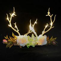 Nauja kalėdinė fėja plaukų segtukas Antler Style Angel plaukų segtukas Fairy galvos apdangalas Cosplay plaukų segtukas Kalėdų gaminiai style 2 šilta balta spalva