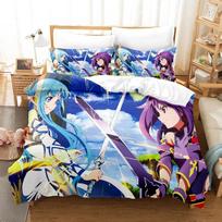 3D Sword God Domain Bedding Sets Duvet Cover Set With Pillowcase Twin Full Queen King Bedclothes Bed Linen EU single(135x200cm)