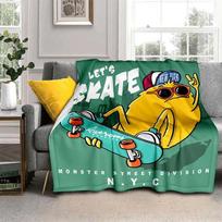 3D Cartoon funny animal blanket for bed Picnic blanket  Sofa thin blanket Customized blankets Air conditioning blanket 76x102cm(30x40in) gray