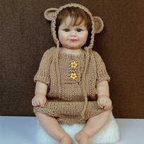 50 cm Viso kūno vinilo Reborn Baby Doll Meadow Newborn Baby Size Real Picture Rankų darbo rankų ir šaknų plaukams matomos venos brown