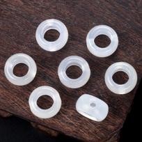 2Pcs Natural Stone Beads White Agates Big-Hole Beads Pendant For Jewelry Making DIY Necklace Bracelet Earrings Accessory 12mm balta