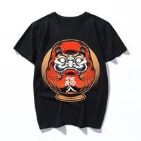 Daruma Unisex T-shirt Top Short Sleeve T XXXXL black