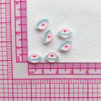50PCS Mini Oil Dropping Nightlight Planet Nail Enhancement Resin Accessories DIY Jewelry Accessories Hair Clips Handmade Materials rožinė