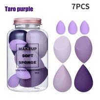 7 vnt./rinkinys Makiažo kempinėlių rinkinys Face Beauty Cosmetic pudros pudra, skirta makiažo pagrindo kremui korektorius Make Up Blender Tools Makiažo kempinė ruda