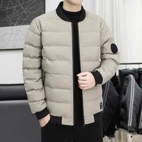 Bomber Parka Striukė Vyriška Rudeninė Lengva Beisbolo Striukė Vyriška Gatvės Apranga Korėjietiškos mados paltų tendencijos Slim Fit žieminės striukės M chaki