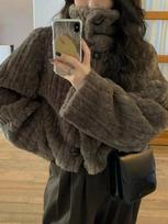 Vintage Cropped Stand Neck Loose Casual Jacket Women Japanese Streetwear Fashion Fluffy Coats Female Y2k Aesthetic Warm Lamb Wool Coat 2024 S kava
