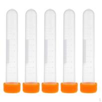 5 vnt. plastikinis skaidraus lėlių vėlimo talpyklos vamzdelio butelis ir dangtelis