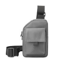 Unisex krūtinės krepšys Paprastas laikymo krepšys Lengvas kelioninis maža kuprinė Crossbody Bag Mada Kasdieniai vienetiniai krepšiai one size pilka spalva