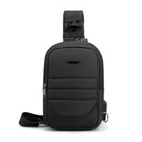 Unisex krūtinės krepšys Paprastas laikymo krepšys Lengvas kelioninis maža kuprinė Crossbody Bag Mada Kasdieniai vienetiniai krepšiai juoda