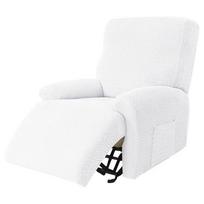Recliner Sofa Cover Armchair Case Sofa Cover Anti-Dust Non-Slip Lazy Boy Chair Cover Solid Color Universal Seat Cover For Home 1 Piece white