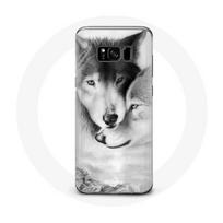 Coque pour Samsung Galaxy S8 Loup Duo animaux