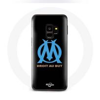 Coque pour Samsung Galaxy S9 plus Olympique de Marseille Fond Noir