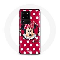 Coque pour Samsung Galaxy S20 Ultra Minnie Mouse Dessin animé Rouge