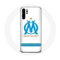 Coque pour Huawei P30 Pro Olympique de Marseille Logo Fond Blanc