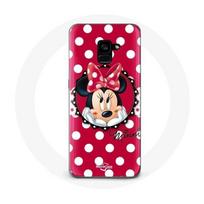 Coque pour Samsung Galaxy A8 Plus Minnie Mouse Dessin animé Rouge