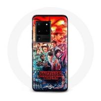 Coque pour Samsung Galaxy S20 Ultra Stranger Things Teaser Saison 4 Affiche Personnages Art