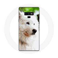 Coque pour Samsung Galaxy Note 9 Chien Samoyède Blanc