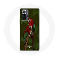 Coque pour Xiaomi Redmi Note 10 Pro Pionus Perroquet Rouge juoda