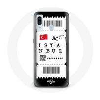 Coque pour samsung galaxy A40 Billet d'avion Istanbul Turquie