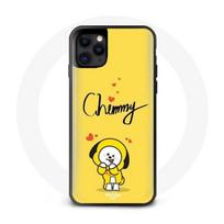 Coque pour Iphone 12 BTS Bangtan Garçons BT21 Chimmy de Jimin Fond Jaune