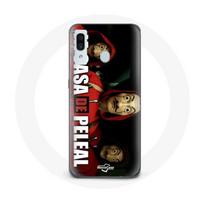 Coque pour Samsung Galaxy A20e La casa de papel Le masque dali