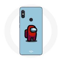 Dėklas - Xiaomi - Redmi Note 5 Pro - Minkštas - Apsauga - „Among Us“ raštas mėlyna