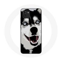 Coque pour Samsung Galaxy A03 Husky de Sibérie Yeux Bleus