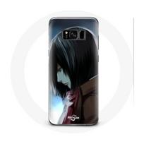 Coque pour Samsung Galaxy S8 Plus Mikasa Ackerman Attaque des Titans Manga Anime
