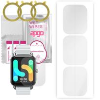 3x apgo Hydrogel Screen Protector for Haylou RS4 Plus, Hydrogel Film, with positioning layer easy installation