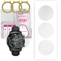 3x apgo Hydrogel Screen Protector for Mobvoi TicWatch Pro 3 LTE, Hydrogel Film, with positioning layer easy installation