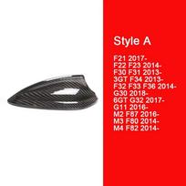 Carbon Fiber Auto Shark Fin Antenna Cover Sticker Car Accessories For BMW E90 F10 F30 F11 F34 G30 E60 F20 X5 F15 X6 F16 G11 F01 Style A