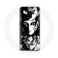Case - Maniacase - Samsung Galaxy A8 Plus - Anime manga - Black and white - Soft balta