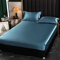 Satino paklodė su elastiniu diržu, keičiamu paklode, europietiško čiužinio užvalkalu/140/160/200/dvigubo lapo be pagalvės užvalkalo 2pillowcase48x74cm white